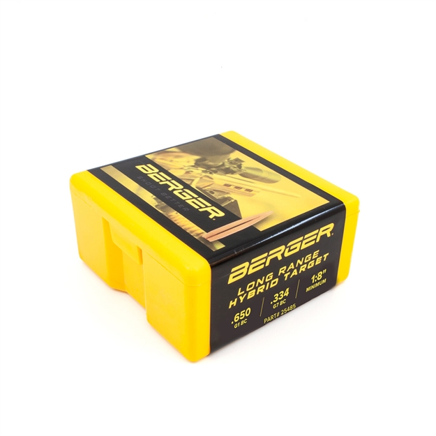 Ammunition Berger Bullets Ready Series Berger 25 cal 135gr LR Hybrid Target 500rd box